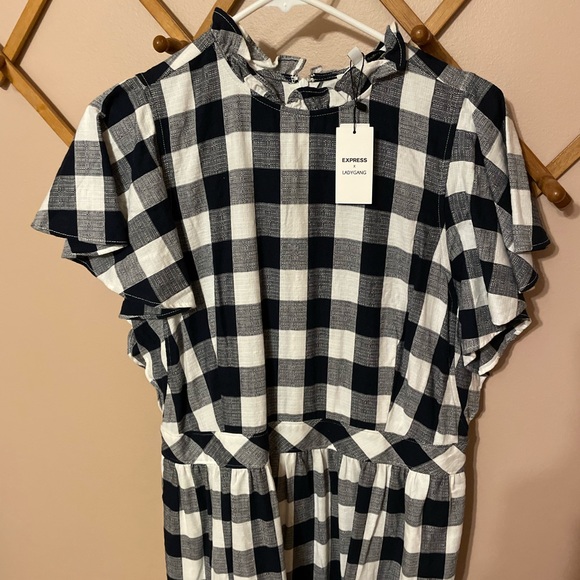 NWT ✨ Express Lady Gang Plaid Dress - Picture 2 of 10